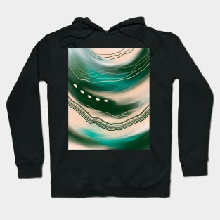 Abstract Green Hoodie